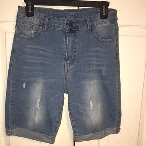 Women’s Shein Distressed Bermuda Shorts